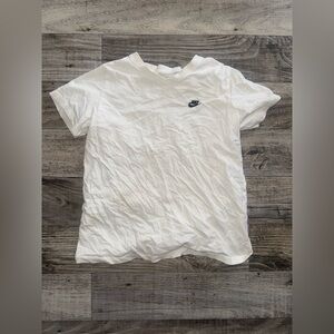 Nike White V-Neck T-Shirt